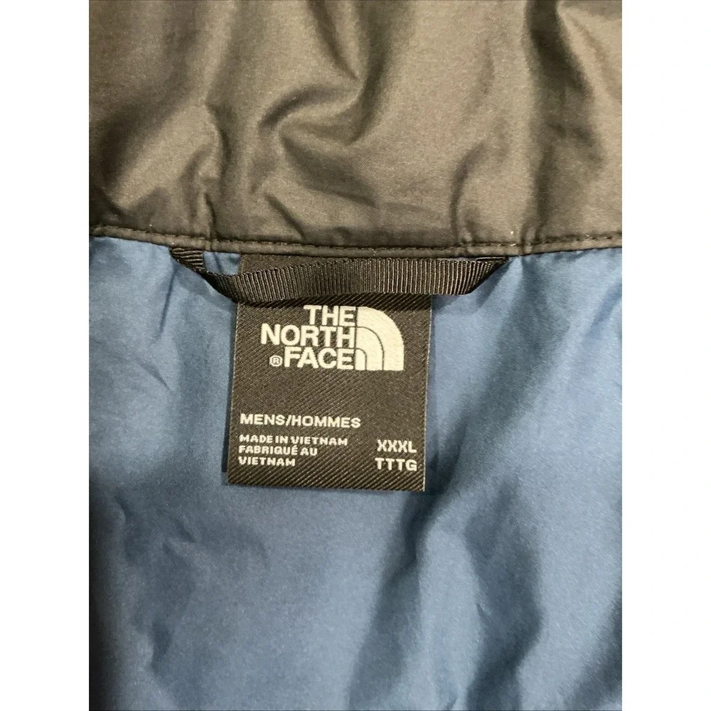 The North Face Mens Blue Insulated Puffer Jacket Full Zip, 3XL, Busch Light